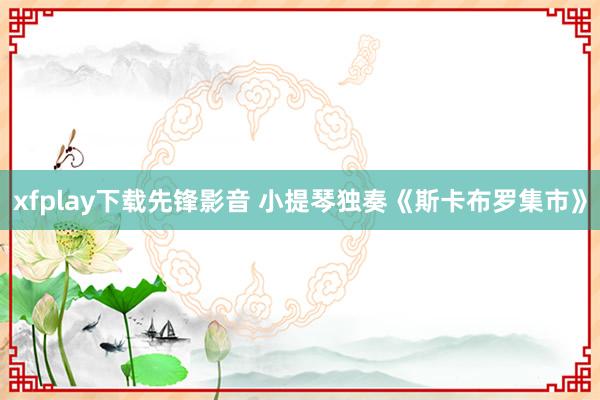 xfplay下载先锋影音 小提琴独奏《斯卡布罗集市》