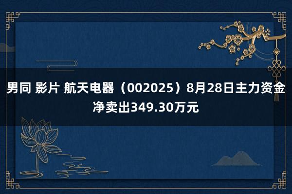 男同 影片 航天电器（002025）8月28日主力资金净卖出349.30万元